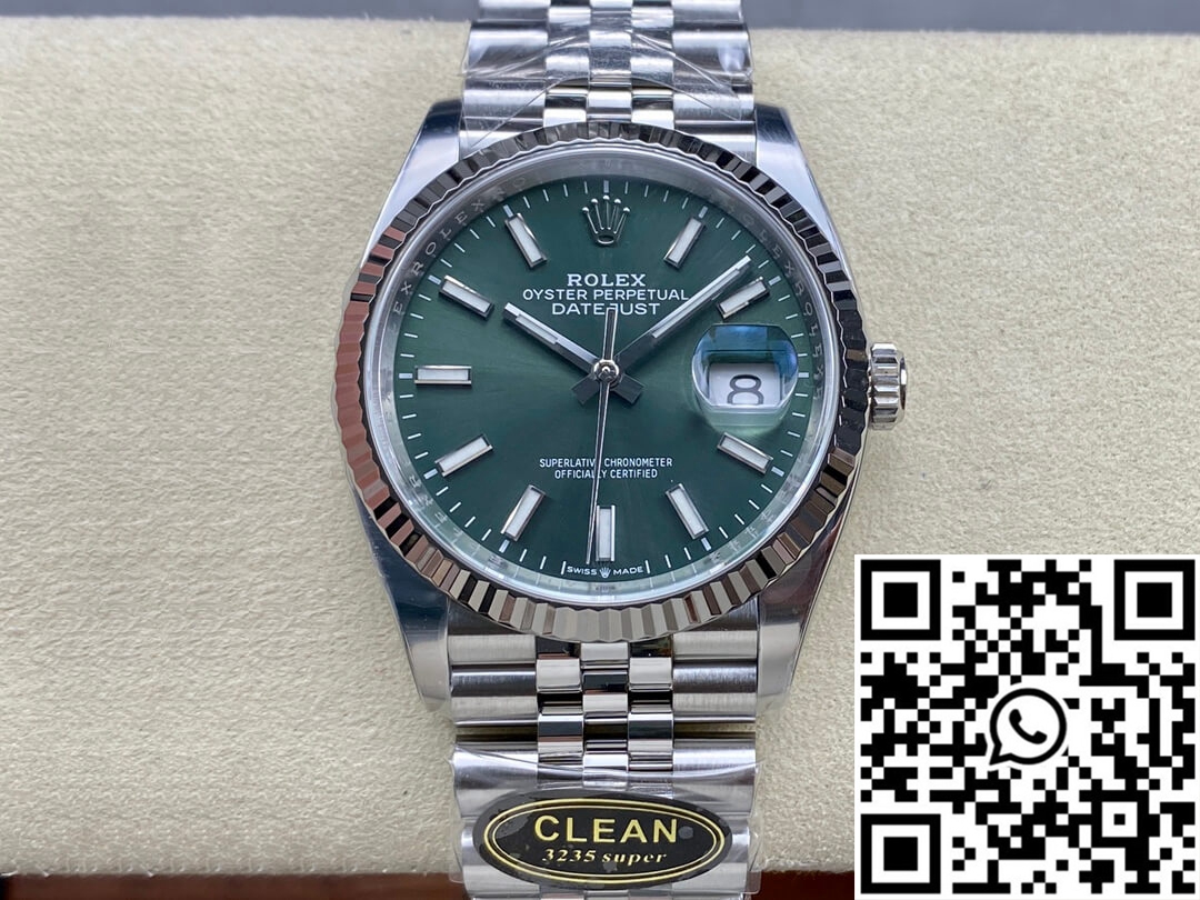 Rolex Datejust M126234-0051 36MM Clean Factory Green Dial | Dukereps